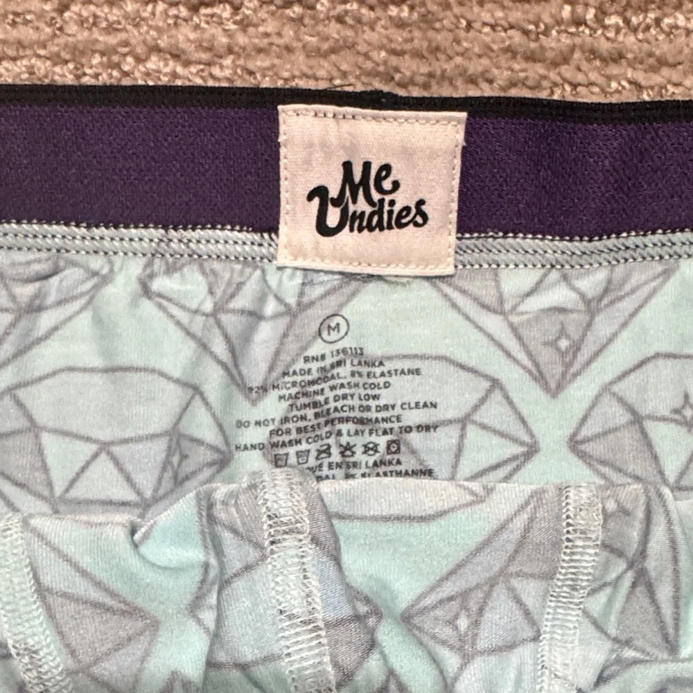 3 Pair MeUndies Men's Patterned Boxer Trunks